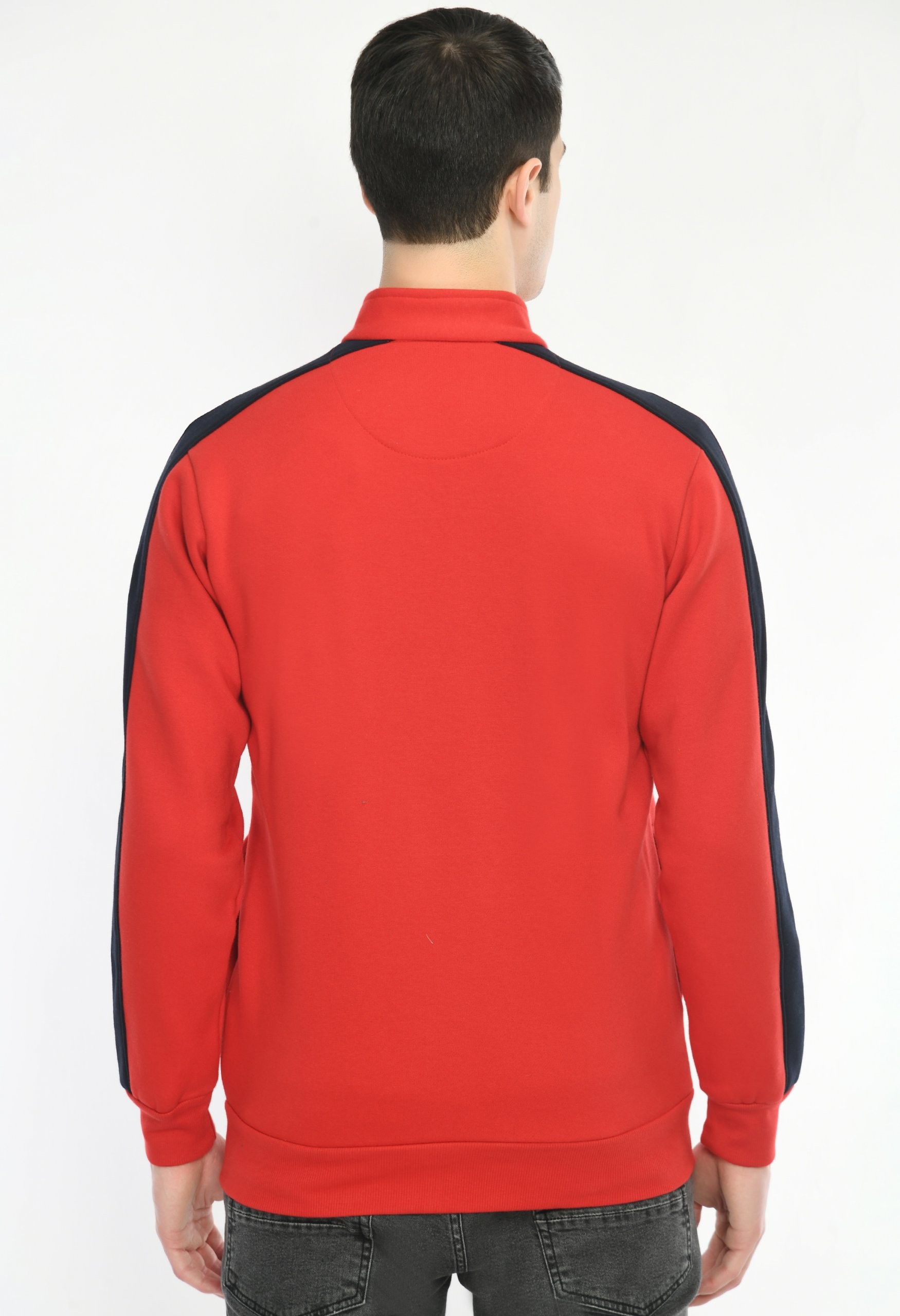 Red Coloured Sweatshirt by Deerdo
