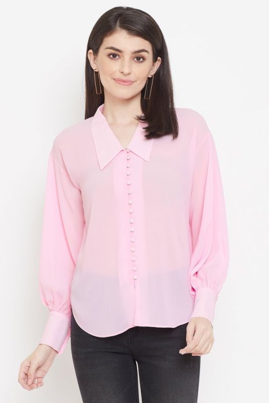 Madame Green Color Shirt For Women