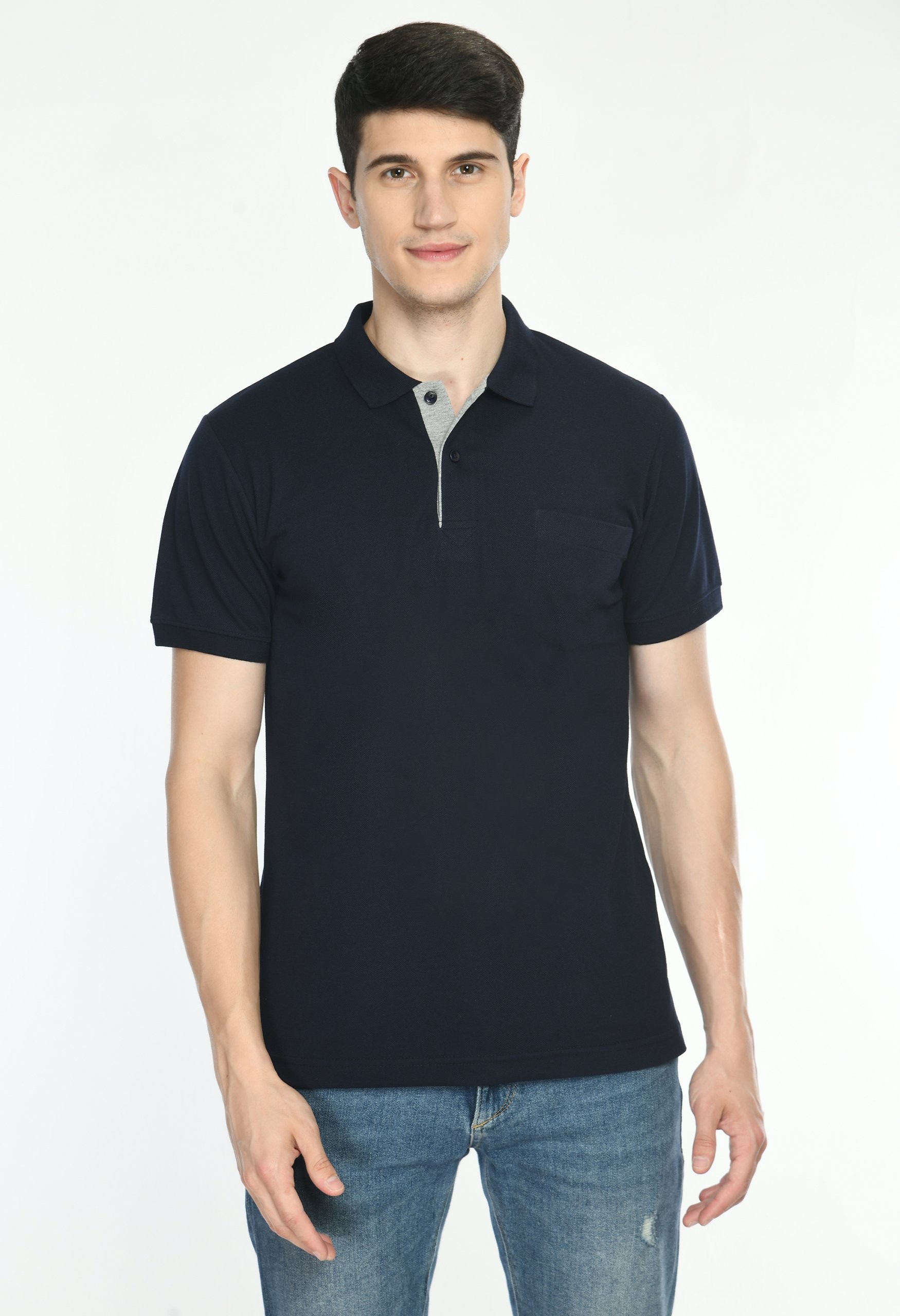 Navy Coloured T Shirt by Deerdo