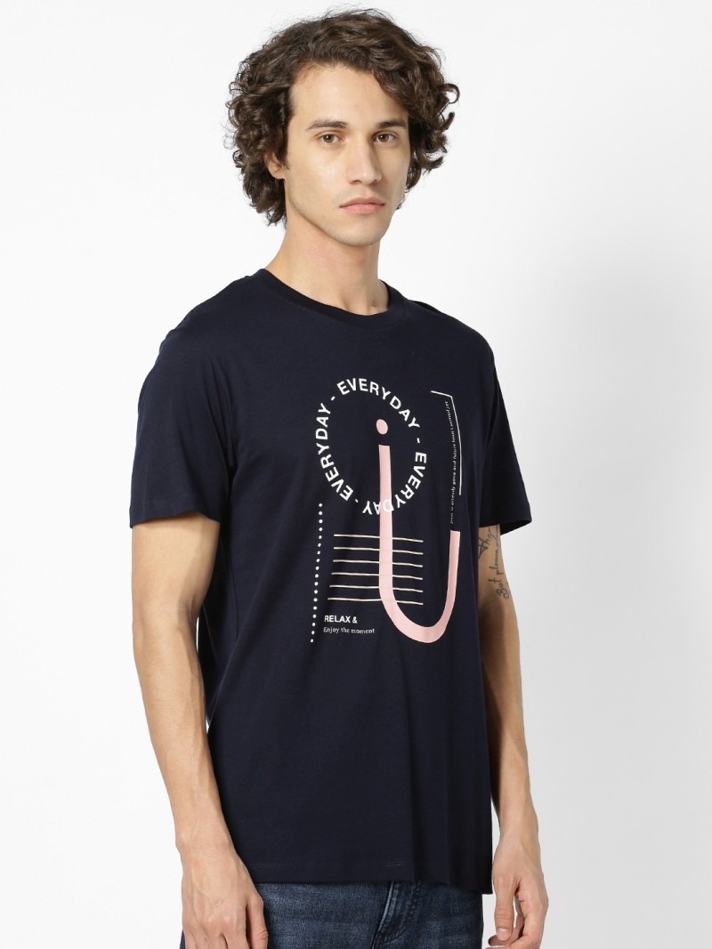 Navy Coloured T Shirt by Celio