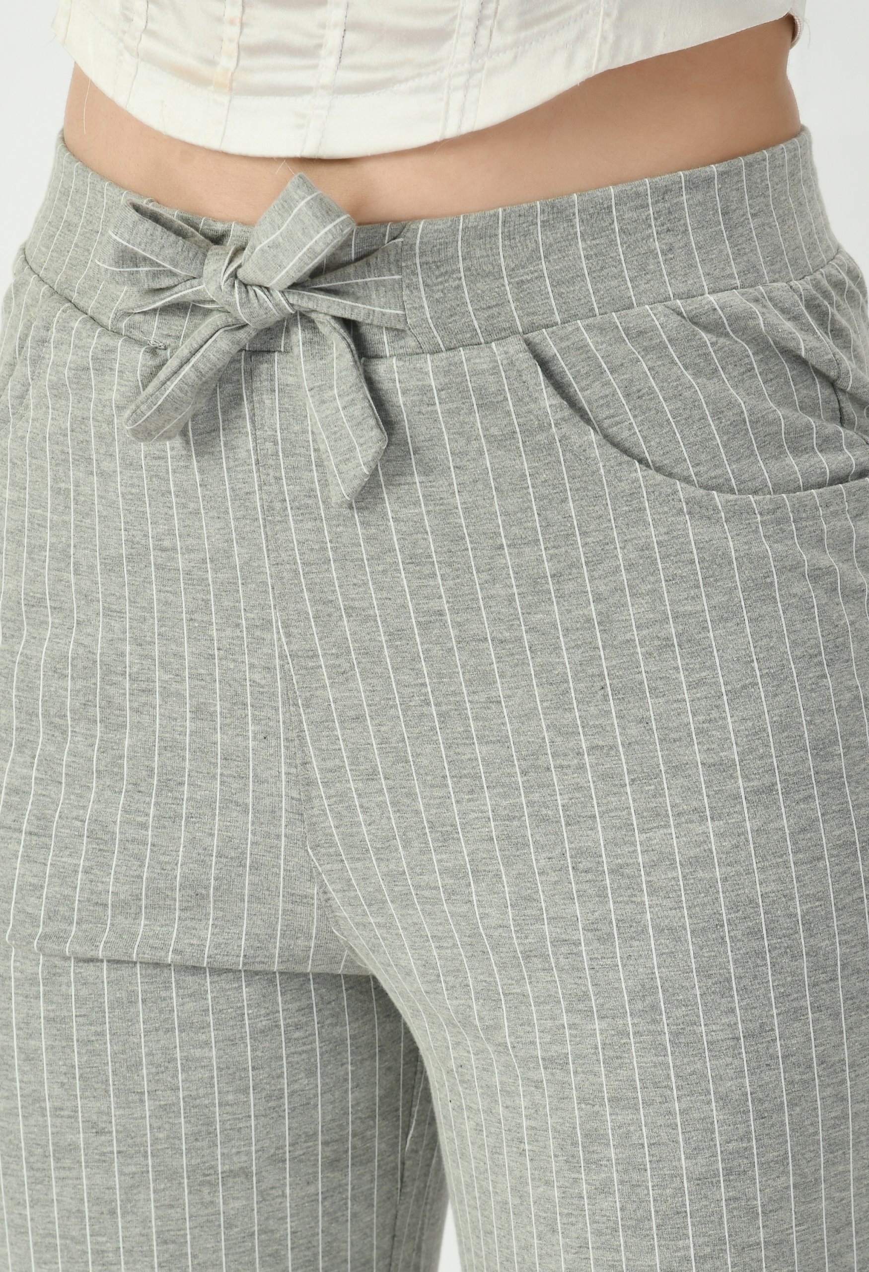 Grey Coloured Trouser by Deerdo