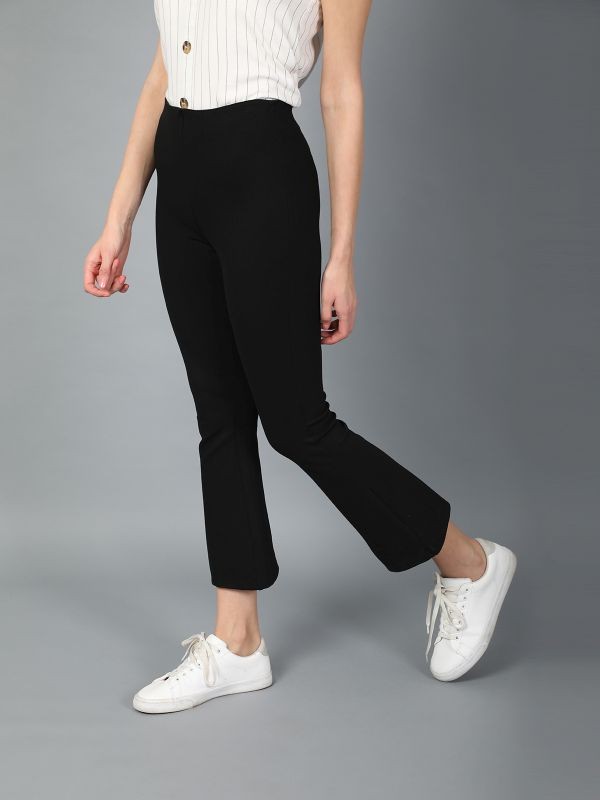 COVERSTORY Black Flared Trouser