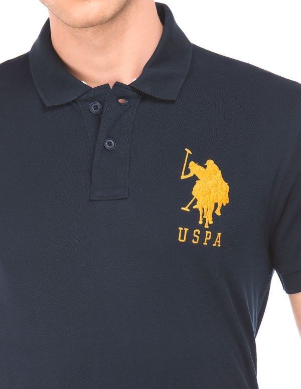 U.S. POLO ASSN.Appliqued Slim Fit Polo Shirt