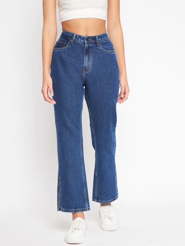 Madame Women High Rise Blue Denim Jeans