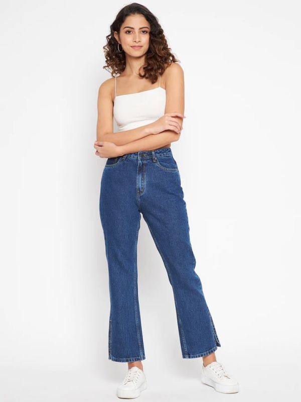 Madame Women High Rise Blue Denim Jeans
