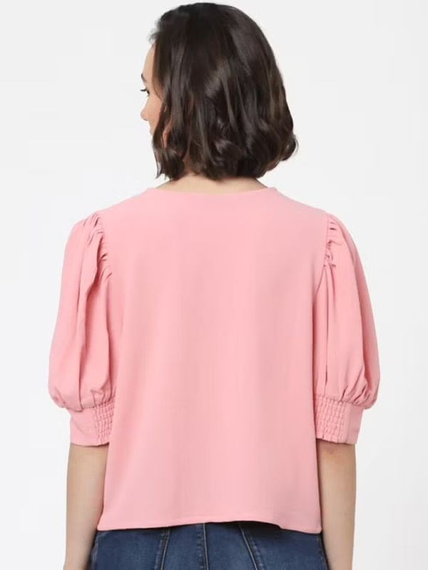 ONLY PINK PUFF SLEEVES TOP