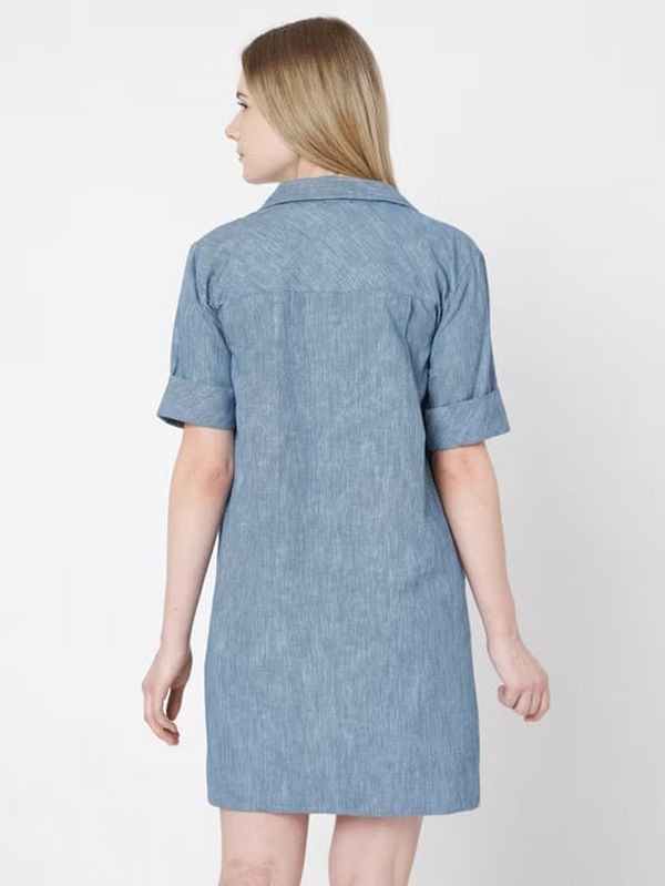 svinge krysantemum vedtage VERO MODA BLUE SHIFT DRESS – Suvidha Store