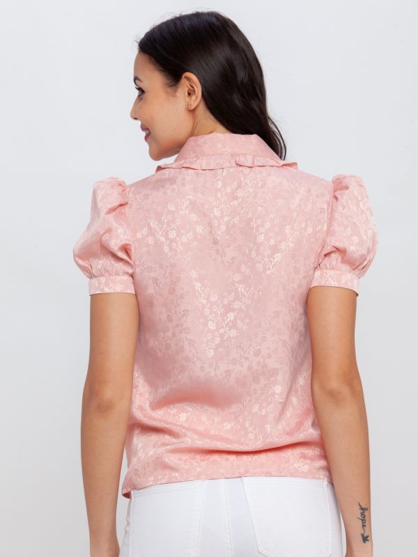 Zink London Pink Printed Top For Women